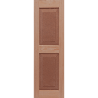 Southern Style Raised Panel Wooden Shutters by StyleCraft